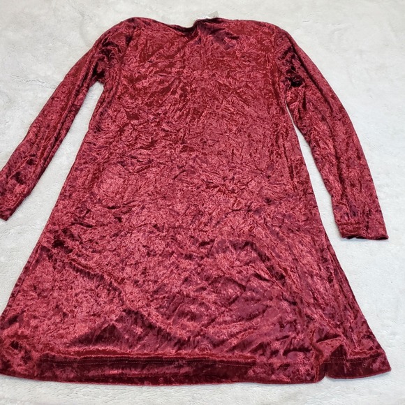 NWT Land N' Sea Red Velvet Dress Medium Whimsigoth Grunge Witchy Party Retro Y2K - Picture 3 of 7